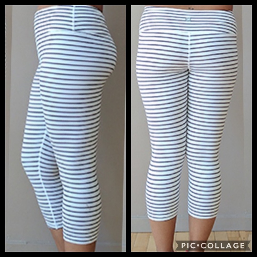 EUC Scorpion Sol striped Capri leggings